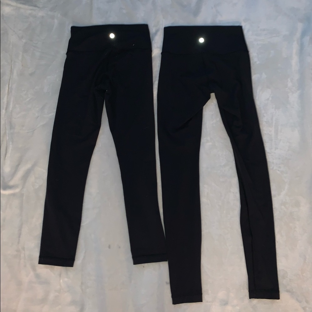 Lululemon bundle of wunder unders black size 4